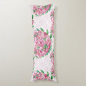 Coussins Longs coeur de la tourbe d'aquarelle (Devant (Vertical))