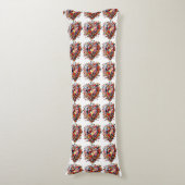 Coussins Longs Cœur Mosaïque d'Amour (Devant (Vertical))