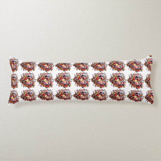 Coussins Longs Cœur Mosaïque d'Amour (Devant)