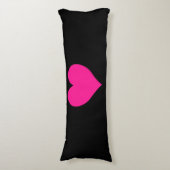 Coussins Longs Coeur rose profond mignon (Devant (Vertical))