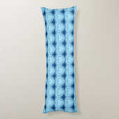 Coussins Longs Coeurs Abstraits modernes - Ciel bleu et Cobalt (Dos (Vertical))