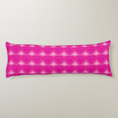 Coussins Longs Coeurs Abstraits modernes - Fuchsia rose (Dos)