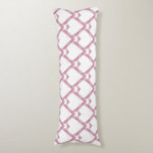 Coussins Longs Coeurs blancs roses (Devant (Vertical))
