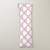 Coussins Longs Coeurs blancs roses (Dos (Vertical))