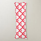Coussins Longs Cœurs blancs rouges (Devant (Vertical))