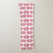 Coussins Longs Coeurs de Tartan (Devant (Vertical))