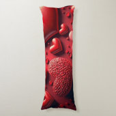 Coussins Longs Coeurs en 3D (Devant (Vertical))