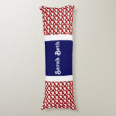 Coussins Longs Coeurs mignons, Rouge Blanc & Bleu, Ajouter votre  (Devant (Vertical))