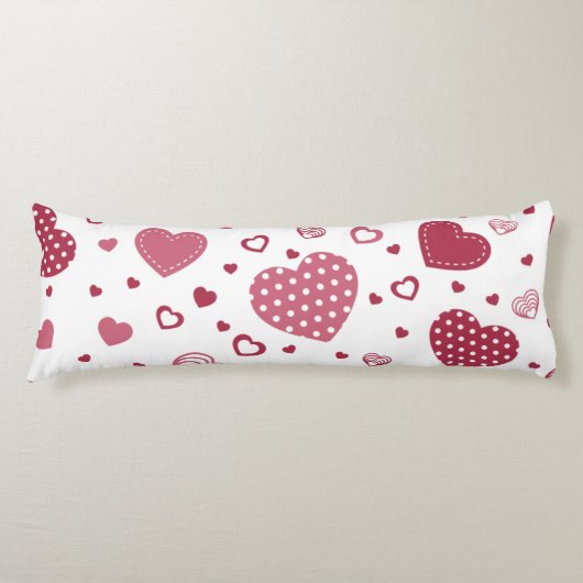 Coussins Longs Coeurs mignons Saint Valentin (Devant)