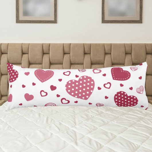 Coussins Longs Coeurs mignons Saint Valentin