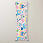 Coussins Longs Coeurs Pastel. (Devant (Vertical))