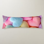 Coussins Longs Coeurs Pastel Plush Lancer Oreiller (Devant)