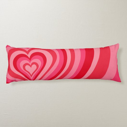 Coussins Longs Coeurs psychédéliques Calligraphie Nom du script P (Dos)