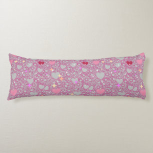 Coussins Longs Coeurs rayonnants Motif 01 Lgrey BG