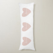 Coussins Longs Coeurs Roses D'Amour (Devant (Vertical))