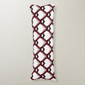Coussins Longs Cœurs Rouge Noir (Devant (Vertical))