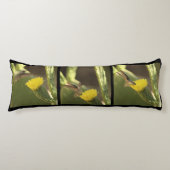 Coussins Longs Colibri Sur Le Triptyque Fleur De Cactus Jaune (Devant)