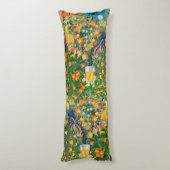 Coussins Longs collage d'agrumes siciliens bleu orange chic (Dos (Vertical))