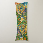 Coussins Longs Collage de Citron Sicilien Orange Bleu Chic (Devant (Vertical))