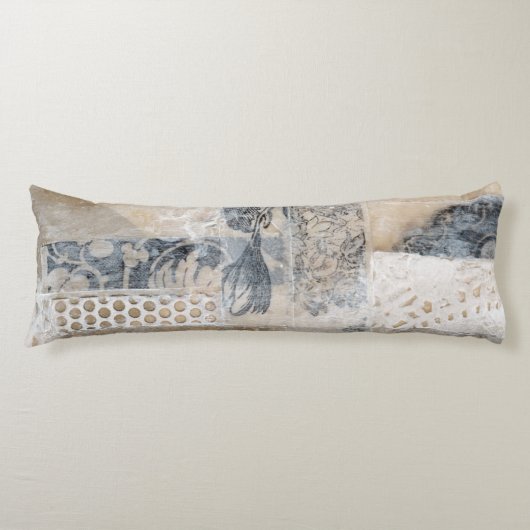 Coussins Longs Collage de dentelle I (Devant)