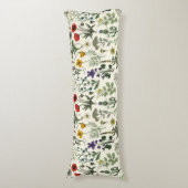Coussins Longs Collage de fleurs sauvages (Devant (Vertical))