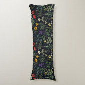 Coussins Longs Collage de fleurs sauvages (Devant (Vertical))