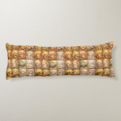 Coussins Longs Collage de motif de patchwork moderne (Dos)