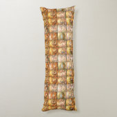 Coussins Longs Collage de motif de patchwork moderne (Dos (Vertical))