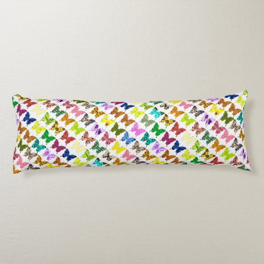 Coussins Longs Collage de papillon (Dos)