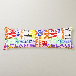 Coussins Longs Collage nommé fait sur commande personnalisé