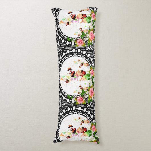 Coussins Longs Collage vintage (Devant (Vertical))
