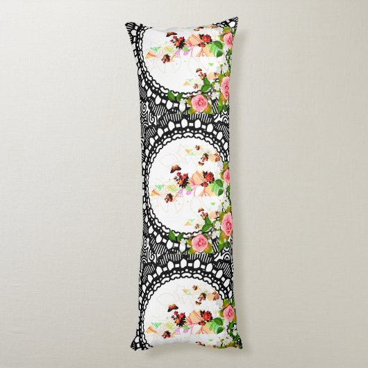 Coussins Longs Collage vintage (Dos (Vertical))