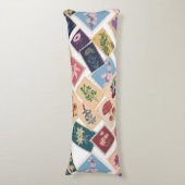 Coussins Longs Collection Timbres vintages, Thème Rétro (Devant (Vertical))