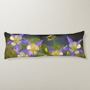 Coussins Longs Colorado Blue Columbine Peinture - Art original
