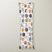 Coussins Longs Coloré Cute Funny Chats & Motif Paw (Devant (Vertical))