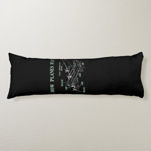 Coussins Longs Comment les avions volent amusant ingénieur aérosp (Devant)