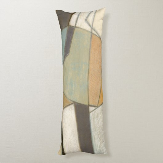 Coussins Longs Composition Abstraite avec des couleurs bouchées (Dos (Vertical))