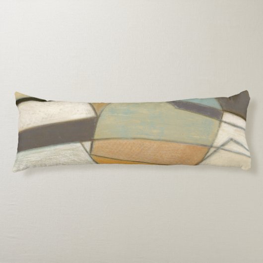 Coussins Longs Composition Abstraite avec des couleurs bouchées (Devant)