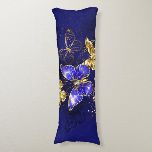 Coussins Longs Composition avec papillons Sapphire (Devant (Vertical))