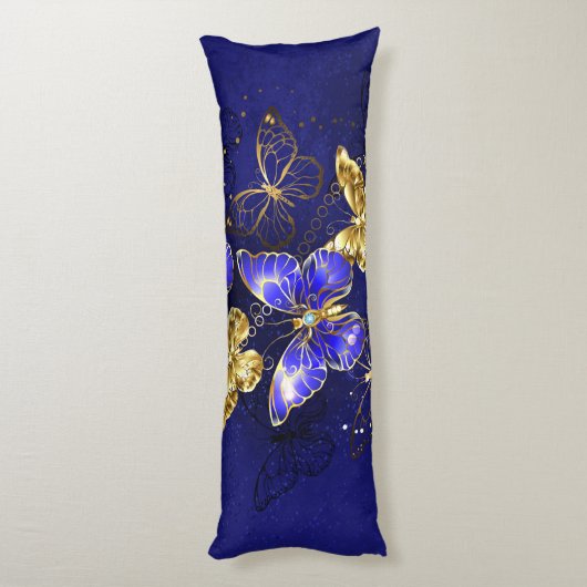 Coussins Longs Composition avec papillons Sapphire (Dos (Vertical))