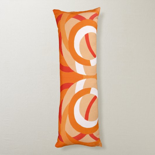 Coussins Longs Composition no 43 - Monochrome orange (Dos (Vertical))