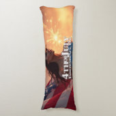 Coussins Longs Conception 4 juillet splendide - Fireworks & Freed (Devant (Vertical))