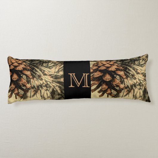 Coussins Longs Conception de cône de pin rustique (Dos)