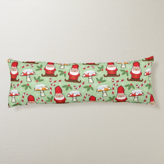 Coussins Longs Conception de gnomes de Père Noël de Noël (Dos)
