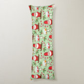 Coussins Longs Conception de gnomes de Père Noël de Noël (Dos (Vertical))