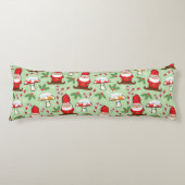 Coussins Longs Conception de gnomes de Père Noël de Noël (Devant)