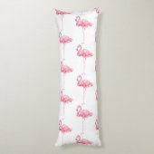 Coussins Longs Conception de la série de Flamants roses d'appel d (Dos (Vertical))