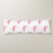 Coussins Longs Conception de la série de Flamants roses d'appel d (Devant)