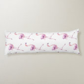 Coussins Longs Conception de la série de Flamants roses d'appel d (Dos)