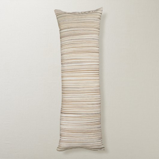 Coussins Longs Conception de lignes brunes abstraites (Dos (Vertical))